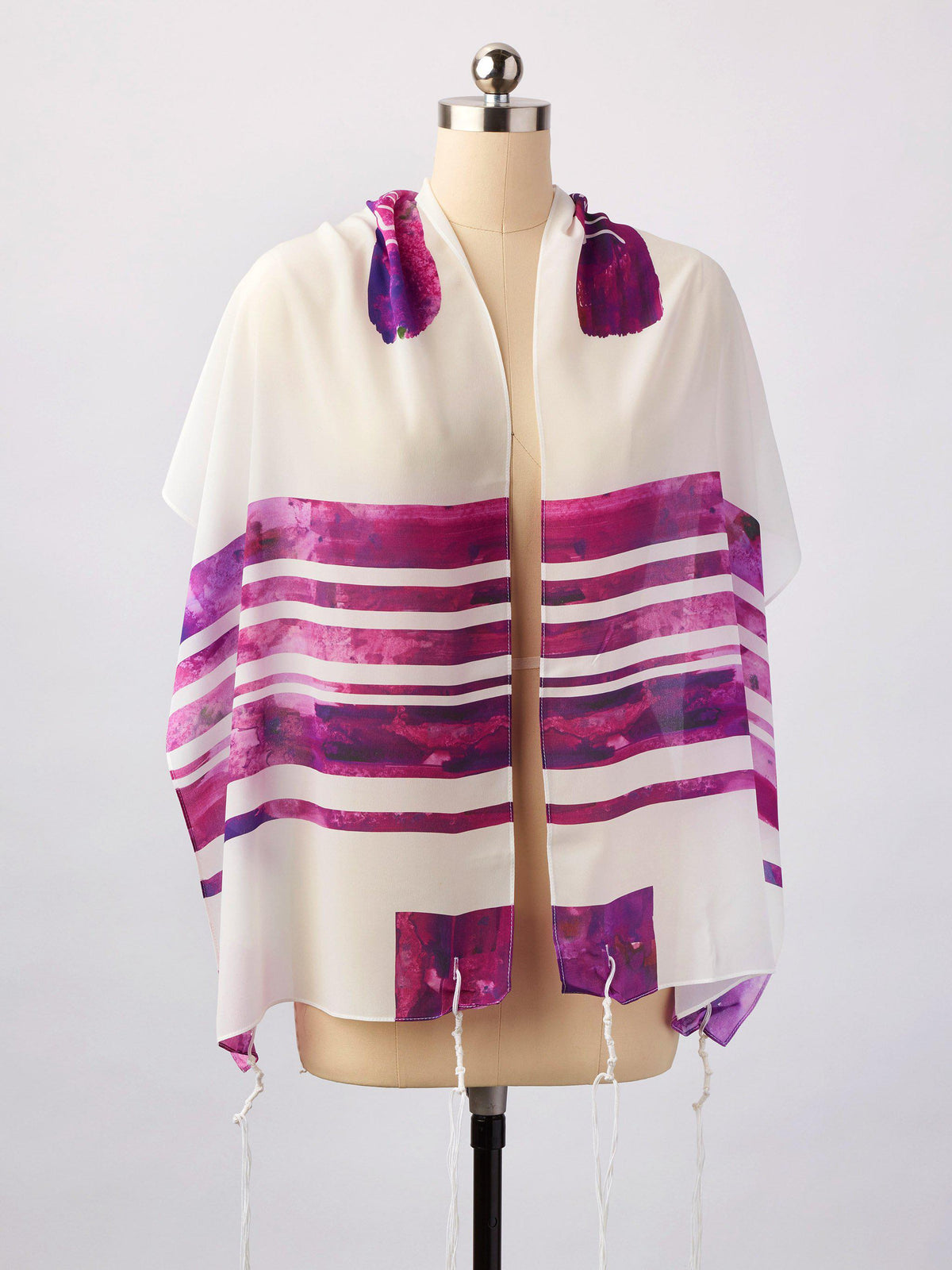 purple stripe tallit tallis