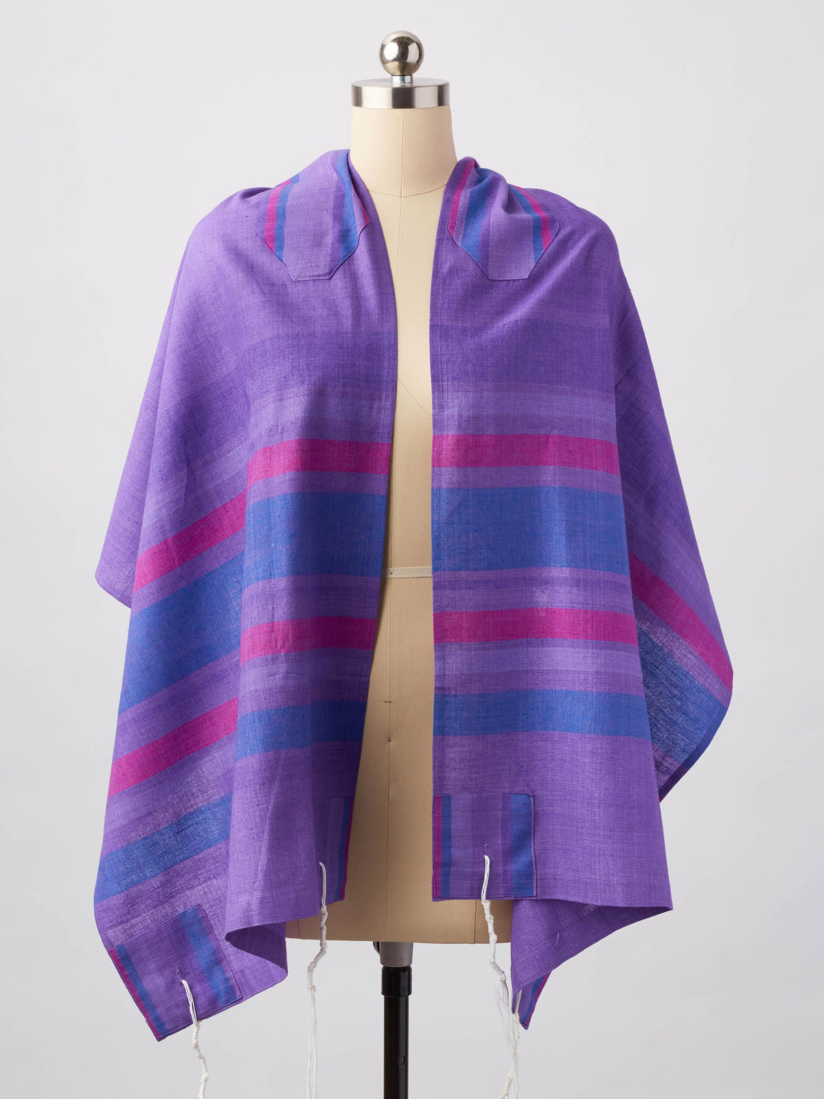 purple handwoven tallit