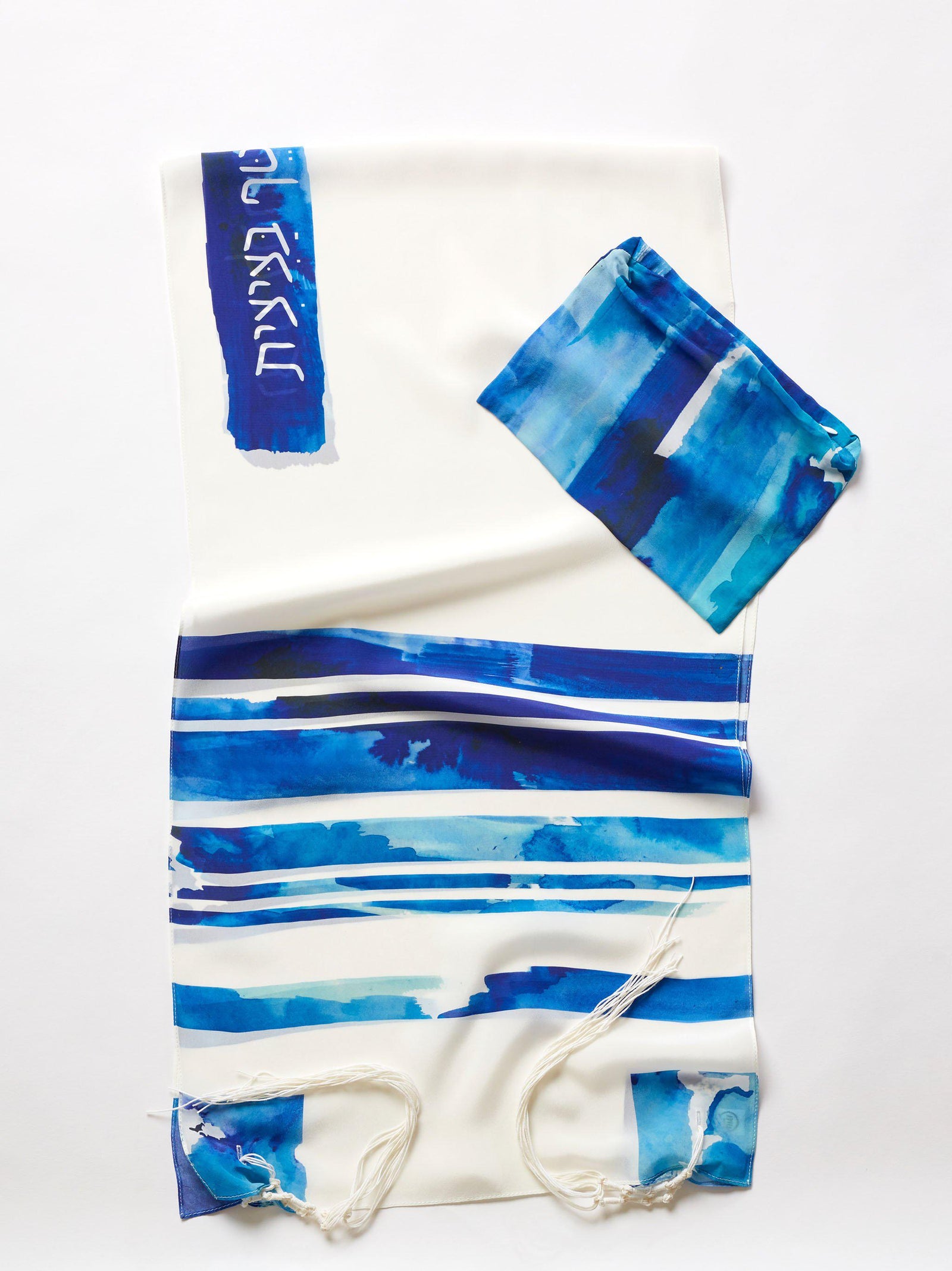 blue stripe tallit tallis