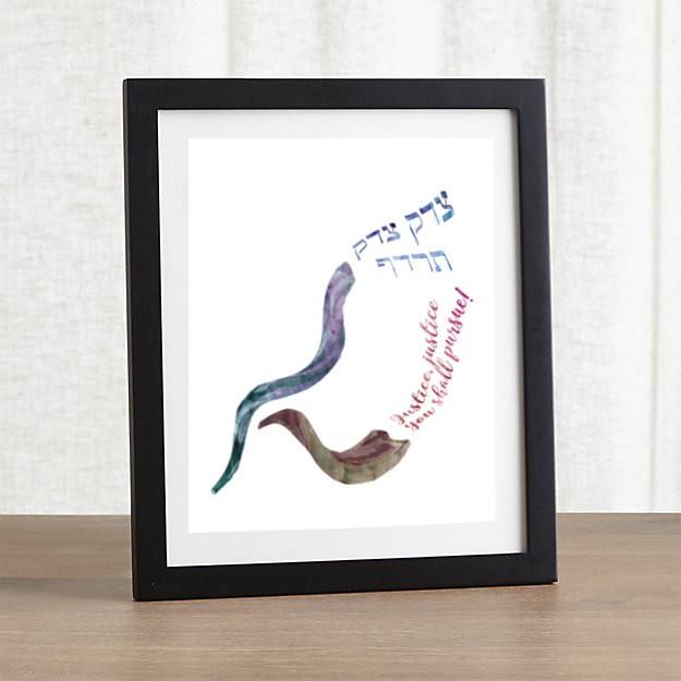 Justice Justice You Shall Pursue Tzedek Tzedek Tirdof Art Print